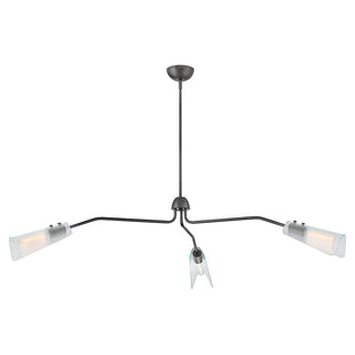 Altman Extra Large Low Profile Chandelier in Gunmetal
