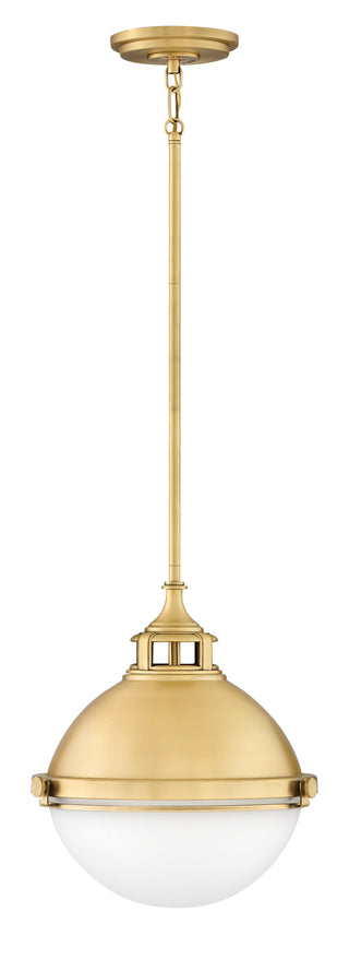 Fletcher Medium Pendant in Satin Brass