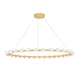 LINUS Chandelier In Vintage Brass Finish
