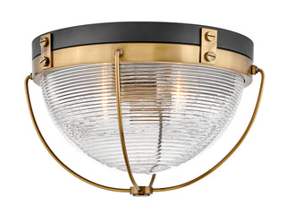 Crew Medium Flush Mount in Heritage Brass