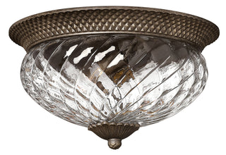 Plantation Medium Flush Mount in Pearl Bronze