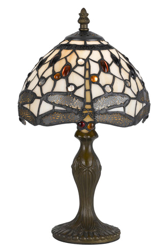 Cal Lighting - BO-2380AC - One Light Accent Table - Tiffany - Antique Brass