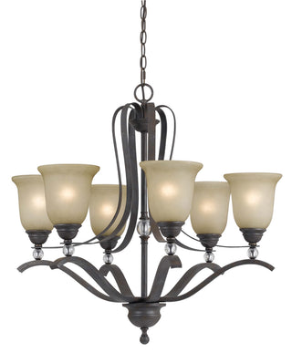 Cal Lighting - FX-3530/6 - Six Light Chandelier - Riverton - Dark Bronze