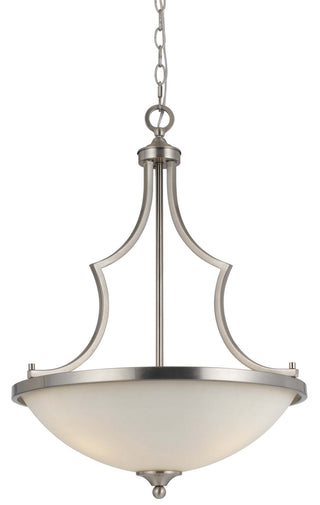 Cal Lighting - FX-3531/1P - Three Light Pendant - Barrie - Brushed Steel