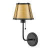Clarke Medium Single Light Sconce in Black