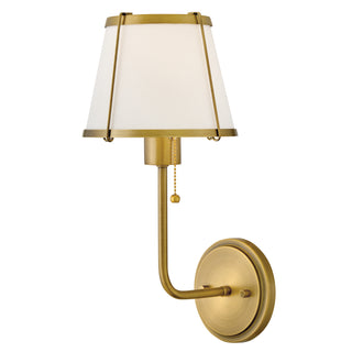 Clarke Medium Single Light Sconce in Lacquered Dark Brass