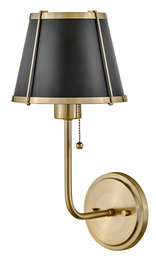 Clarke Medium Single Light Sconce in Warm Brass