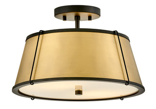 Clarke Medium Semi-Flush Mount in Black