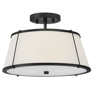 Clarke Medium Semi-Flush Mount in Black