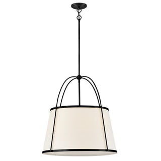 Clarke Medium Drum Chandelier in Black