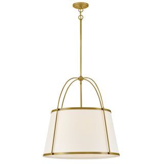 Clarke Medium Drum Chandelier in Lacquered Dark Brass