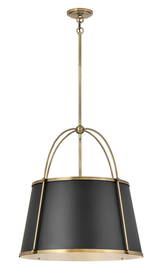 Clarke Medium Drum Chandelier in Warm Brass