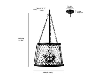 Adabella 5-Light Pendant - Vintage Brass