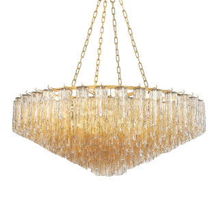 WATERTOWN Chandelier with Aged Brass Finish