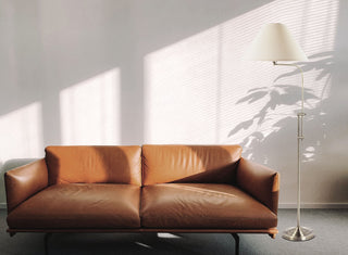Floor One Light Floor Lamp in Brushed Steel