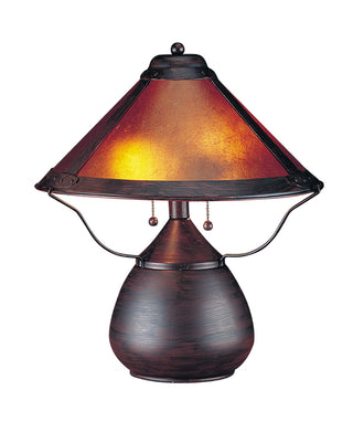 Cal Lighting - BO-464 - Two Light Table Lamp - Mica - Rust