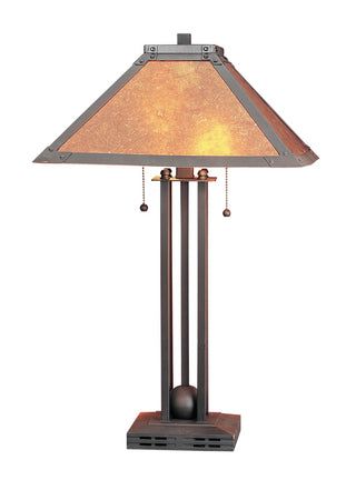 Cal Lighting - BO-476 - Two Light Table Lamp - Mica - Matte Black
