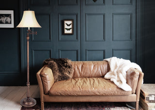Swing arm One Light Floor Lamp in Antique Rust