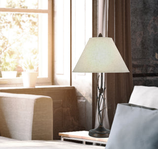 Pine One Light Table Lamp in Rust