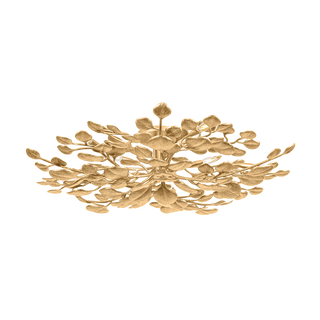 MENORCA Semi Flush In VINTAGE GOLD LEAF Finish
