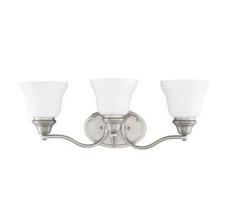 Yates Three Light Bath Bar in Pewter