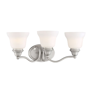 Yates Three Light Bath Bar in Pewter