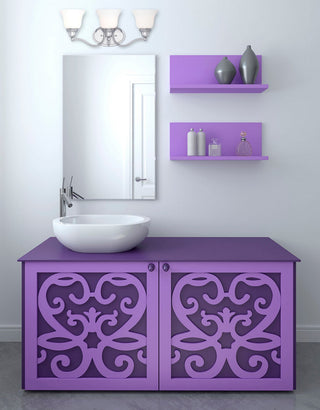 Yates Three Light Bath Bar in Pewter