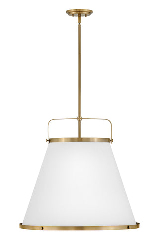 Lexi Medium Drum Chandelier in Lacquered Brass