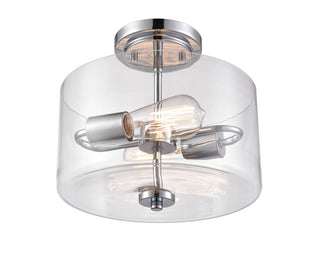 Verlana 2-Light Semi-Flush Ceiling Mount Chrome