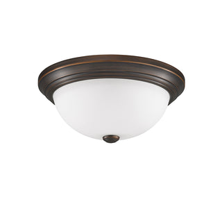 2-Light Flushmount Ceiling Light Rubbed Bronze