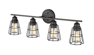 4-Light Vanity Matte Black