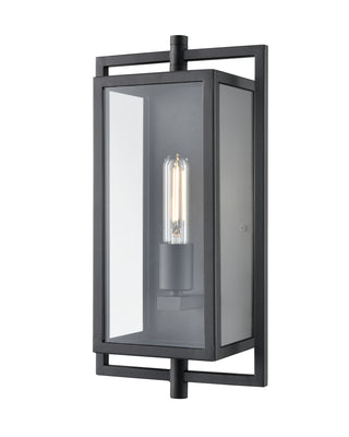 Rankin 1-Light Outdoor Wall Sconce Textured Black