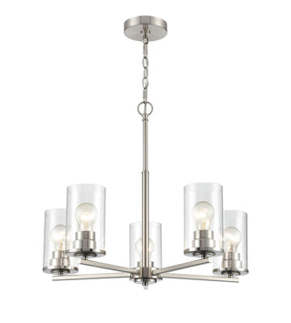 Verlana 5-Light Chandelier Ceiling Light Brushed Nickel