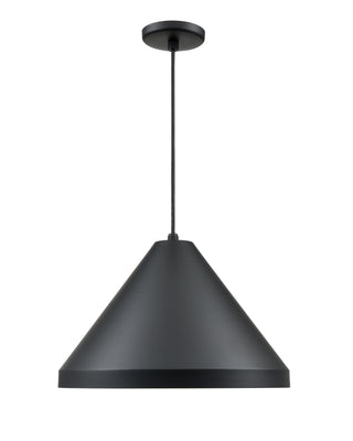 R Series 1-Light Cord Hung Cone Satin Black