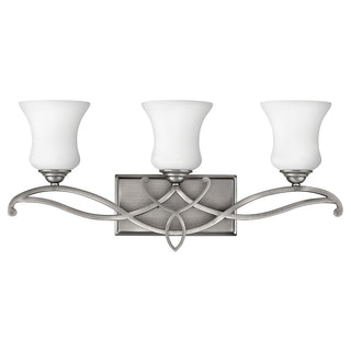 Brooke Medium Three Light Vanity in Antique Nickel
