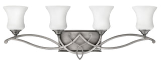 Brooke Large Four Light Vanity in Antique Nickel