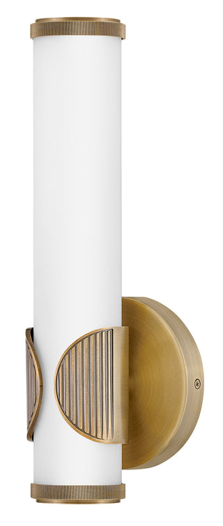 Femi Medium LED Sconce in Lacquered Brass