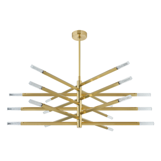 STRASBOURG Chandelier In VINTAGE BRASS Finish