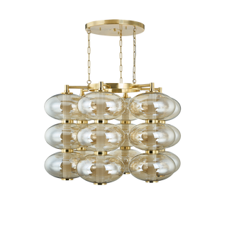 TOULOUSE Chandelier In VINTAGE BRASS Finish