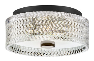 Elle Small Flush Mount in Black