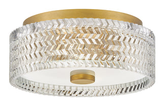 Elle Small Flush Mount in Heritage Brass