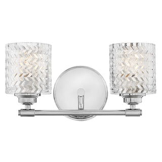 Elle Small Two Light Vanity in Chrome