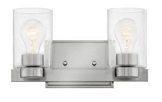 Miley Small Two Light Vanity in Brushed Nickel