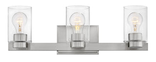 Miley Medium Three Light Vanity in Brushed Nickel