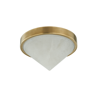 COLMAR Flush Mount In VINTAGE BRASS Finish