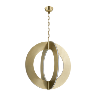 SAMOS Chandelier In VINTAGE BRASS Finish