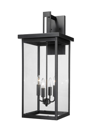 Barkeley 4-Light Outdoor Wall Sconce Powder Coated Black
