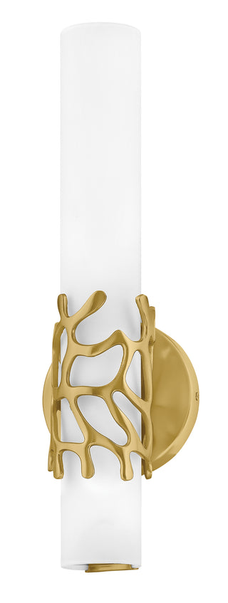 Lyra Medium LED Sconce in Lacquered Brass