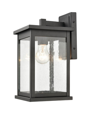 Bowton 1-Light Outdoor Wall Sconce Powder Coated Black