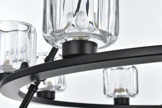 Cadence 48 inch Two-Tier Chandelier in Black